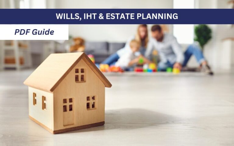 Model home and young family playing in background
