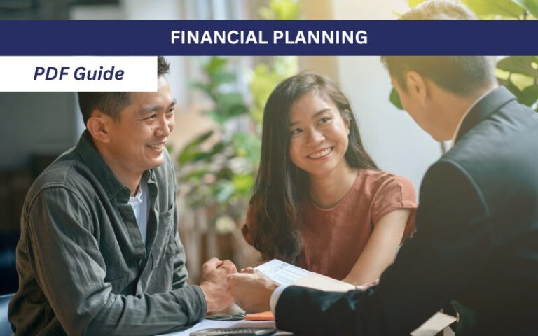 Young couple speaking to a financial adviser