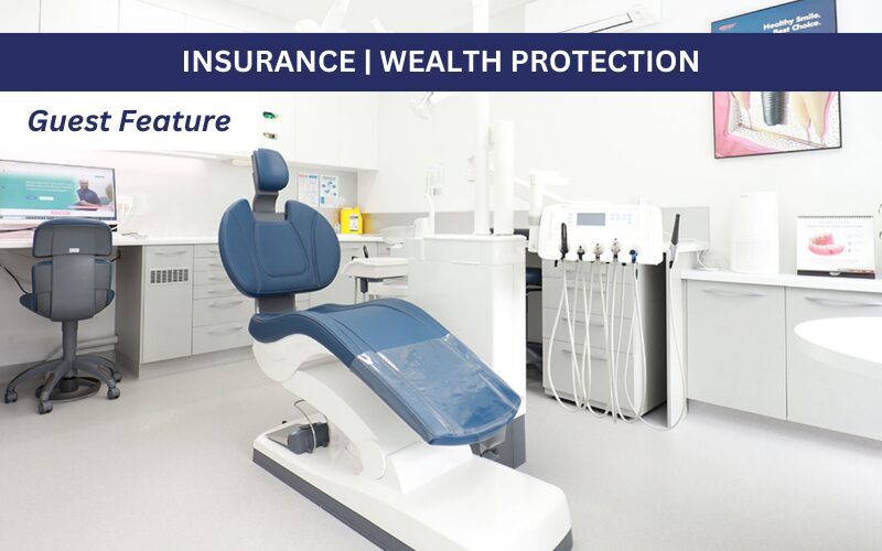 Indemnity and Financial Planning Work Together Dentist chair in dental practice room